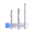 Spiral Cutting Tool HRC55 HRC60 CNC Router Bit O Flute End Mill Milling Cutter With Coating for ACP/ Wood/ Acrylic
