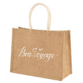 Custom Logo Printed Wedding Gifts Waterproof Reusable Tote Bag Burlap Jute Shopping Handbag with Personalized Design