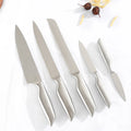 Chef's Choice 5pcs Stainless Steel Santoku Kitchen Knife Set 3cr13 Blade Hollow Handle Wholesale Cuchillos