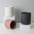 Custom Wholesale Empty Easter Cylindrical Ceramic Clay 10 Oz Eco-Friendly Decorative Candle Jars for Home