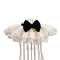 Wholesale Dog Bandana Scarf Princess Style Dog Cat Lace Bib with Velvet Bowknot