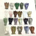 Natural Various Carved Natural Stone Crystal Angel Statue Angel Figurine Wholesale