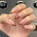 Full Cover Artificial Fingernails Cheap New Oval Stiletto Gel Nail Tip Beauty Designed Fake Press on Nails in Bulk for Women