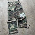 Custom Tear-resistant Cotton Camouflage Print Cargo Loose Tactical Pants Unisex Track Detachable Camouflage Cargo Pants