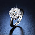 Cheap Item Luxury Iced Out Bling Full CZ Paved 5A Cubic Zirconia Diamond Women Wedding Ring