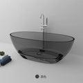 Luxury Clear Freestanding Bath Transparent Resin Bathtub Solid Surface Stone Free Standing Bathtubs