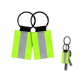 Reflective Nylon Webbing Zipper Pulls Keychain for EMT Tactical Safety Bags