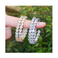2023 Trendy Jewelry 18k Gold Plated Chunky Big Circle Dangle Hoop Earrings Fancy Round CZ Vintage Earring