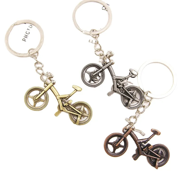 Mountain Motorcycle Pendants Key Chain Creative Model Car Key Holder Color Metal Bag Charm Accessories 3D Keychain