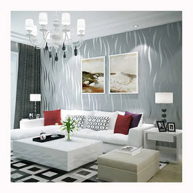 Eco Friendly Bedroom Home Living Room Decorative Non Woven Wallpaper Luxury Stripe Design Rolls Non-woven Wallcovering