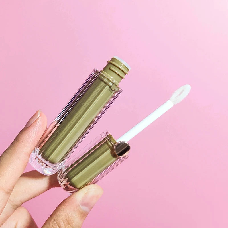 Custom Logo Special Round Matte Glossy Lip Gloss Tube Lipstick Empty Lipgloss Wand Tubes