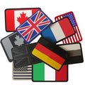 Custom Flag US Jacket Patches for Uniforms Logo Soft PVC Rubber 3D Customized 7 Days Support Black Colleges Patch Embossing
