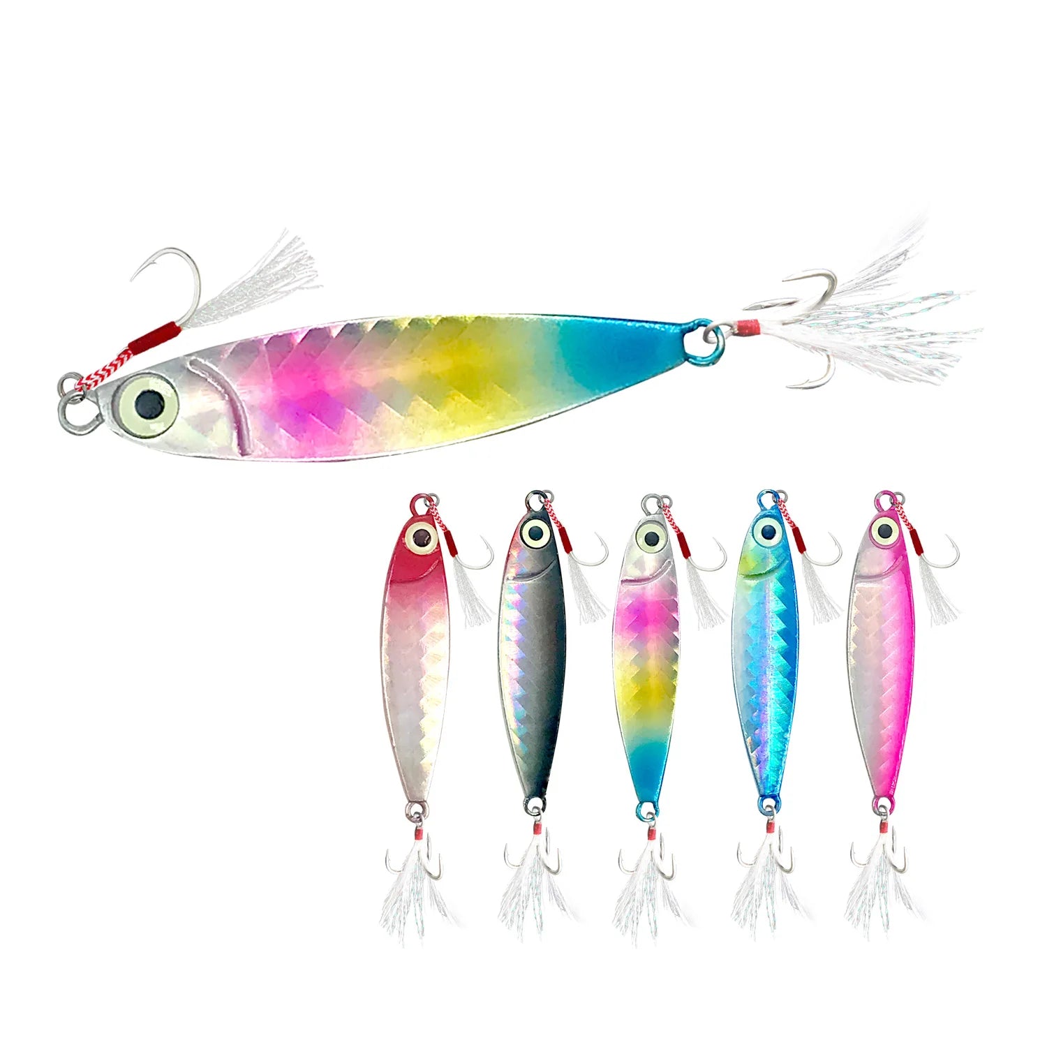 Saltwater Slow Pitch Jig 10g 15g 20g 25g Saltwater Fishing Lure Metal Lead Jig