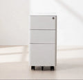 Luoyang Factory Iron Office Furniture 3 Drawer Round Edge Metal Movable File Cabinet Metal Mobile Pedestal