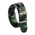 Camo Print Watch Straps Soft Nylon Watch Bands Seatbelt Nylon Strap