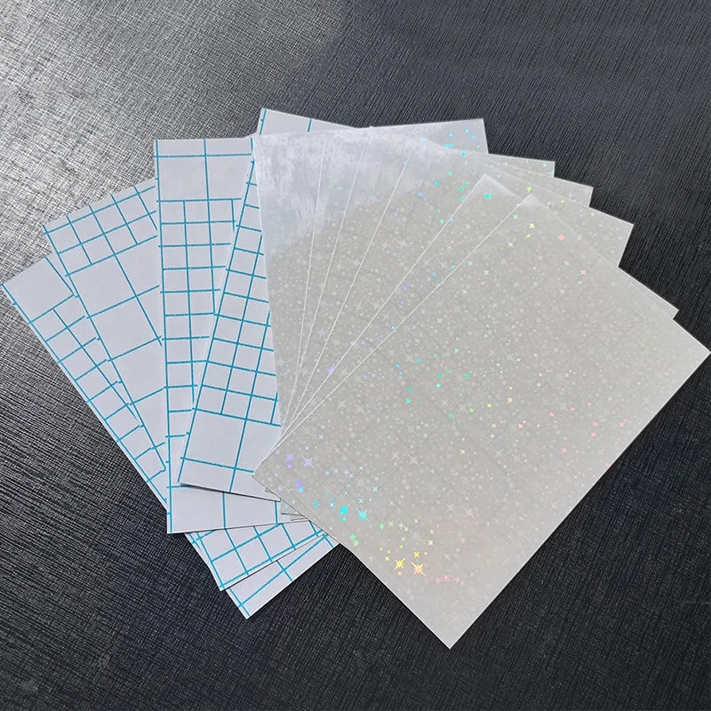 Waterproof Holographic Cold Laminate Film A4 Size Holographic Pet Film Hologram Overlay Film 0.635*50m