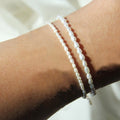 New Bohemian Trendy Women's  Fashion Stainless Steel Jewelry Imitation Pearl Bracelet Adjustable