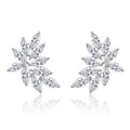 Miallo High Quality Latest Design of Cubic Zirconia Earrings Wholesale Women's Silver Bridal Diamond Earrings