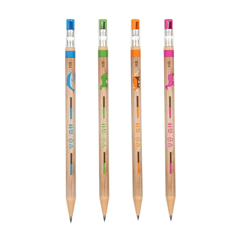 Mechanical Pencil 2B Refill Student Automatic Pen Thick Pencil Automatic Lead 2.0mm 491