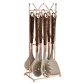 YJ Wonderful Custom 7-Piece Silicone Kitchenware Set with Storage Rack Cooking Shovel Spoon Household Tools for Kitchens
