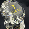 Optical Clear K9 Crystal Glass Diamond Paperweight Engraved Wedding Return Gifts Laser Wholesale Transparent Crystal Gift Sets