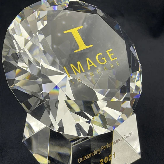 Optical Clear K9 Crystal Glass Diamond Paperweight Engraved Wedding Return Gifts Laser Wholesale Transparent Crystal Gift Sets