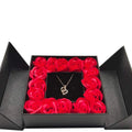 Valentines Fold Rose Gifts Boxes Hardcover Two Tier Packaging Minimum Flower Box With Jewelry Paper Boxes