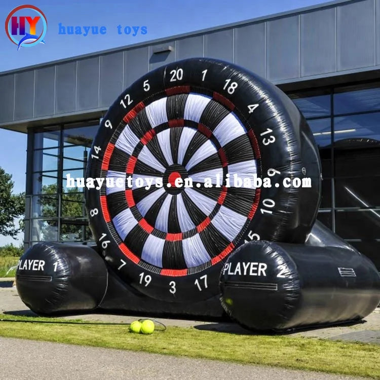 Giant Inflatable Kick Soccer Football Target Dart Board Game with Inflatable Castle-for Outdoor Fun