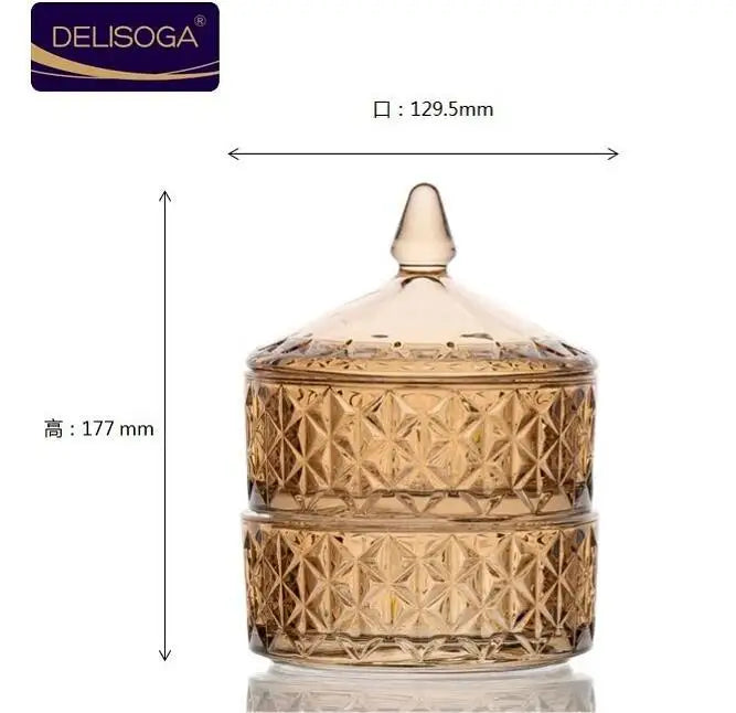 Low-key Luxurious Material Material Healthy Glass Candy Jar