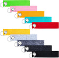 Quality Certification Felt Keychain Pure Color 10PCS Sturdy and Reliable Firm and Comfortable Square Keychain for Employee Gift