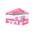 Custom 10x10 Hexagon Tent Personalized Gazebo for Outdoor Events Folded Exhibition Pop Wall for Trade Shows Promotion