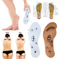 Wholesale Silicone Warm Insoles Transparent Shoe Inserts with Magnetic Foot Massage Relief Pads for Feet Slimming Weight Loss
