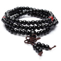 6mm 108 Sandalwood Buddhist Buddha Meditation Prayer Bead Mala Unisex Bracelet Necklace Pendant