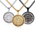Hot Selling Stainless Steel Ancient Greek Mythology Snake Woman Medusa Pendant Necklace Retro Punk Men's Necklace