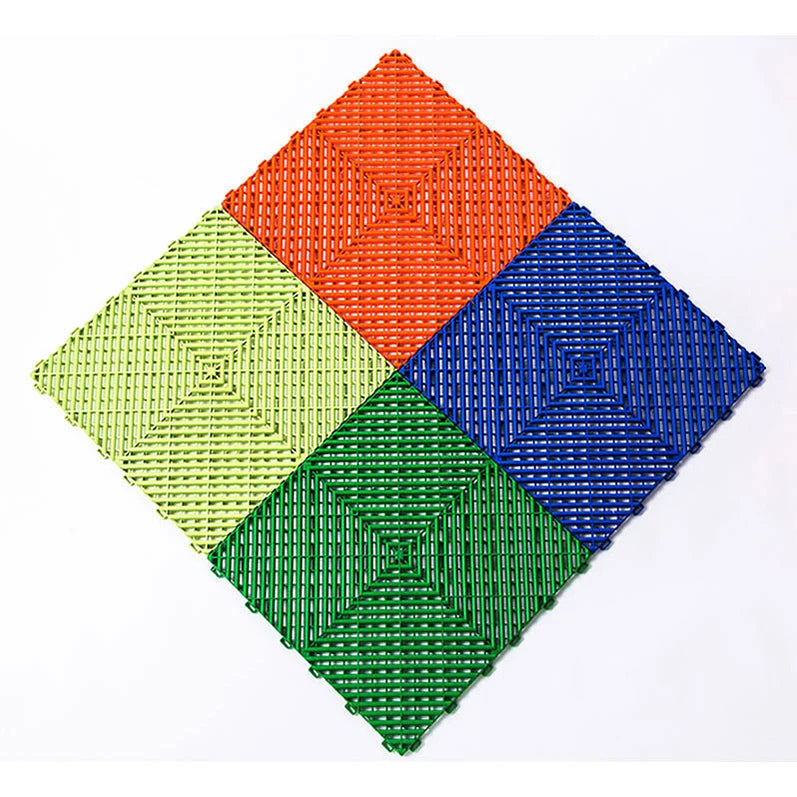 Car Beauty 4s Shop Plastic Splicing Grille Mats Car Wash Floor Square Drain Grid Mat Vinyl Flooring for Villa Graphic Design