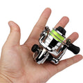 Mini 100 Pocket Spinning Fishing Reel Fishing Tackle Small Spinning Reel 4.3:1 Metal Wheel Pesca Small Reel with 100m Line