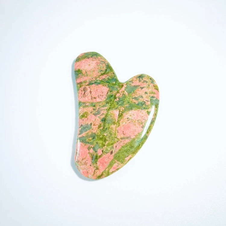 DIY Factory Direct Hot Selling Jade Gua Sha Scraping Massage Unakite Guasha Board