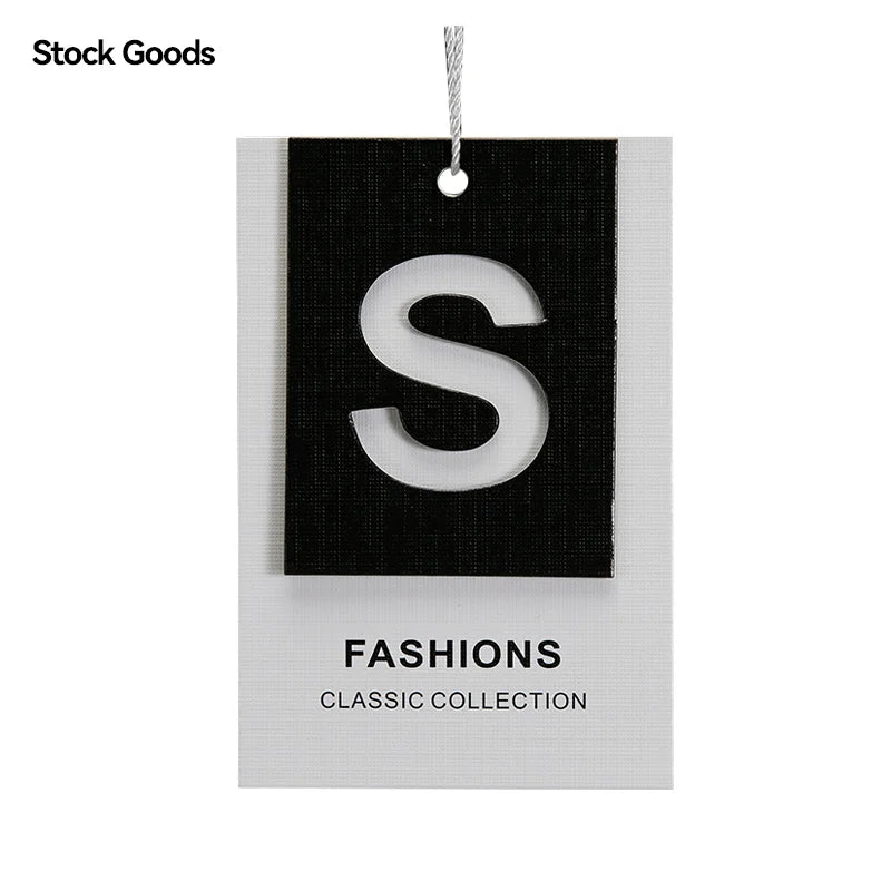 2023 New Small Size Fabric Printing Tags Women's Clothes Shirt Tags hang Tag