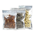 Custom Printing Aluminum Plain Bag Vacuum Bag Heat sealed Aluminum Foiled Vacuum Bag with Zipper for Powder Food