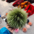 Wholesale China Hot Sale Colorful Fur Pompom Pom Poms 8cm-15cm Raccoon Fur Pompom Ball