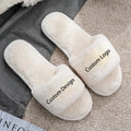 Custom Slippers for Women Fluffy Slip on House Plush Cute Animal Slippers Indoor Home Slippers