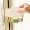 2022 New 18k Gold Plated Stainless Steel C Hoop Earrings Fashion Ladies Gift Heart Pendant Hoop Stud Earrings