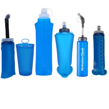 Custom Race TPU Water Bottle 200ml 500ml Cycling Soft Flask Eco-friendly Reusable Soft Flask Collapsible Soft Water Bottle