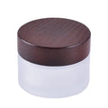 50 Gram Frosted Glass Cosmetic Jars /frosted Cosmetic Jar With Wide Mouth