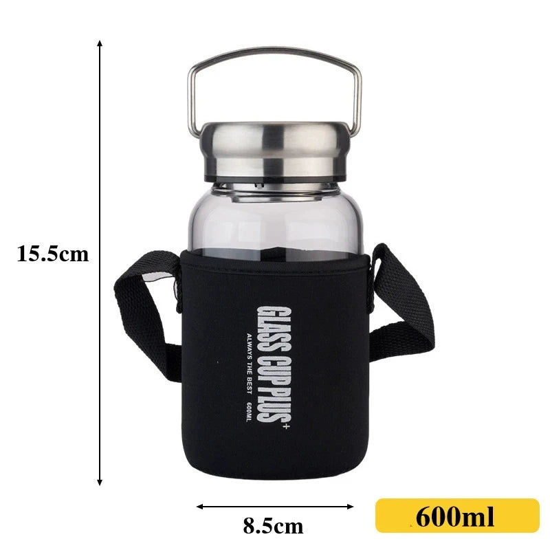 Drinking Fruit Juice Reusable Hot Sale Tea Infuser Custom Glass Water Bottles