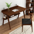 Nordic Solid Wood Office Computer Desk Modern Minimalist Home Study Desk Chair Combination