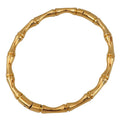 INS Simple Stainless Steel 18K Gold Plated Bamboo Bangle Titanium Steel Personalized Bone Joint Shaped Bangle Bracelet Jewelry