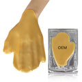 Private Label Natural Deep Nourishing Whitening Sheet Collagen Crystal 34 k Gold Hand Mask OEM