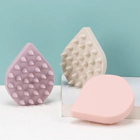 New Silicone Head Scalp Massage Shampoo Brush Wet & Dry Manual Scalp Comb Head Scrubber Hair Washing Brush