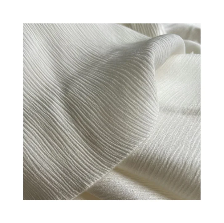 Thicker 19mm Silk Crinkle Satin Fabric for Tie-dye and Dress Fabric